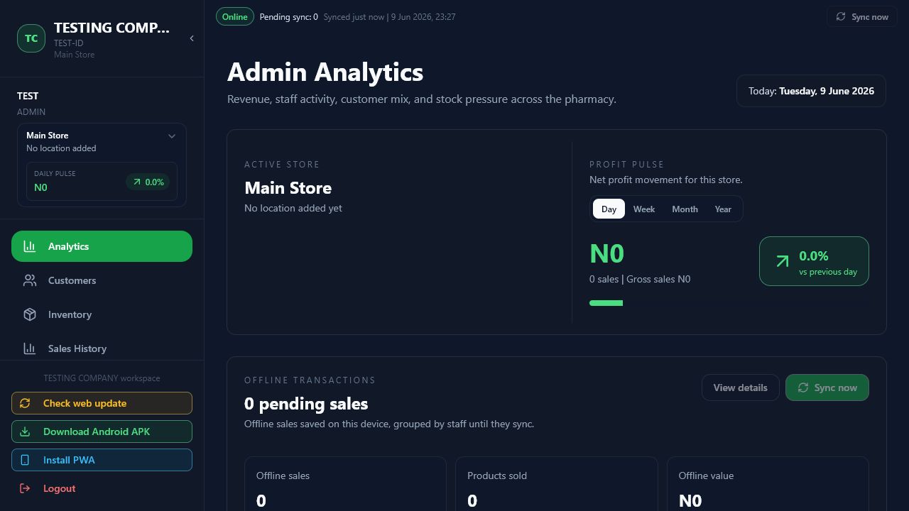 Propham admin dashboard screenshot